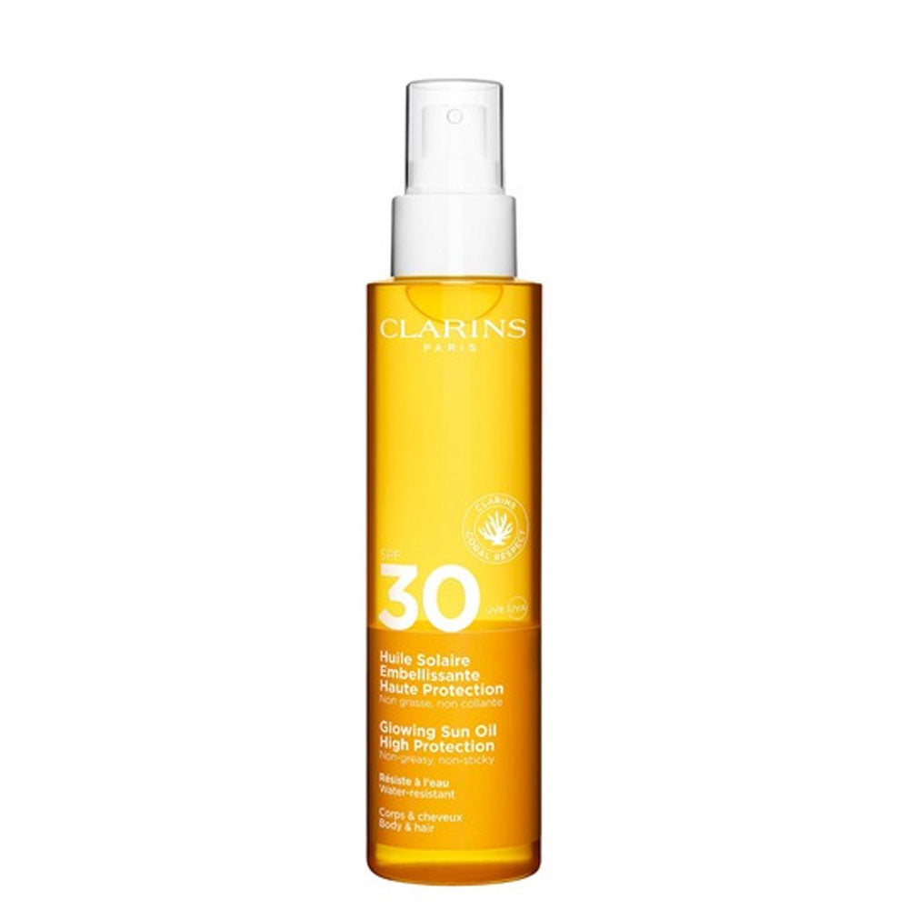 Clarins Glowing Sun Oil High Protection SPF30