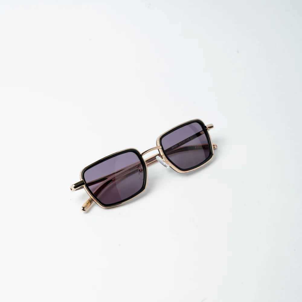 VAYO Ember Polarized Rectangular Sunglass Black