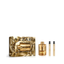 Azzaro Forever Wanted Elixir Parfum Gift Set for Men with 100ml bottle and two 10ml travel sprays, available online at Paris Gallery Qatar