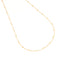Gold-toned delicate chain necklace with evenly spaced, small, textured spherical beads.