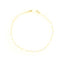 Gold-toned delicate chain bracelet with clear faceted zircon embellishments, a lobster clasp, and an extender chain.