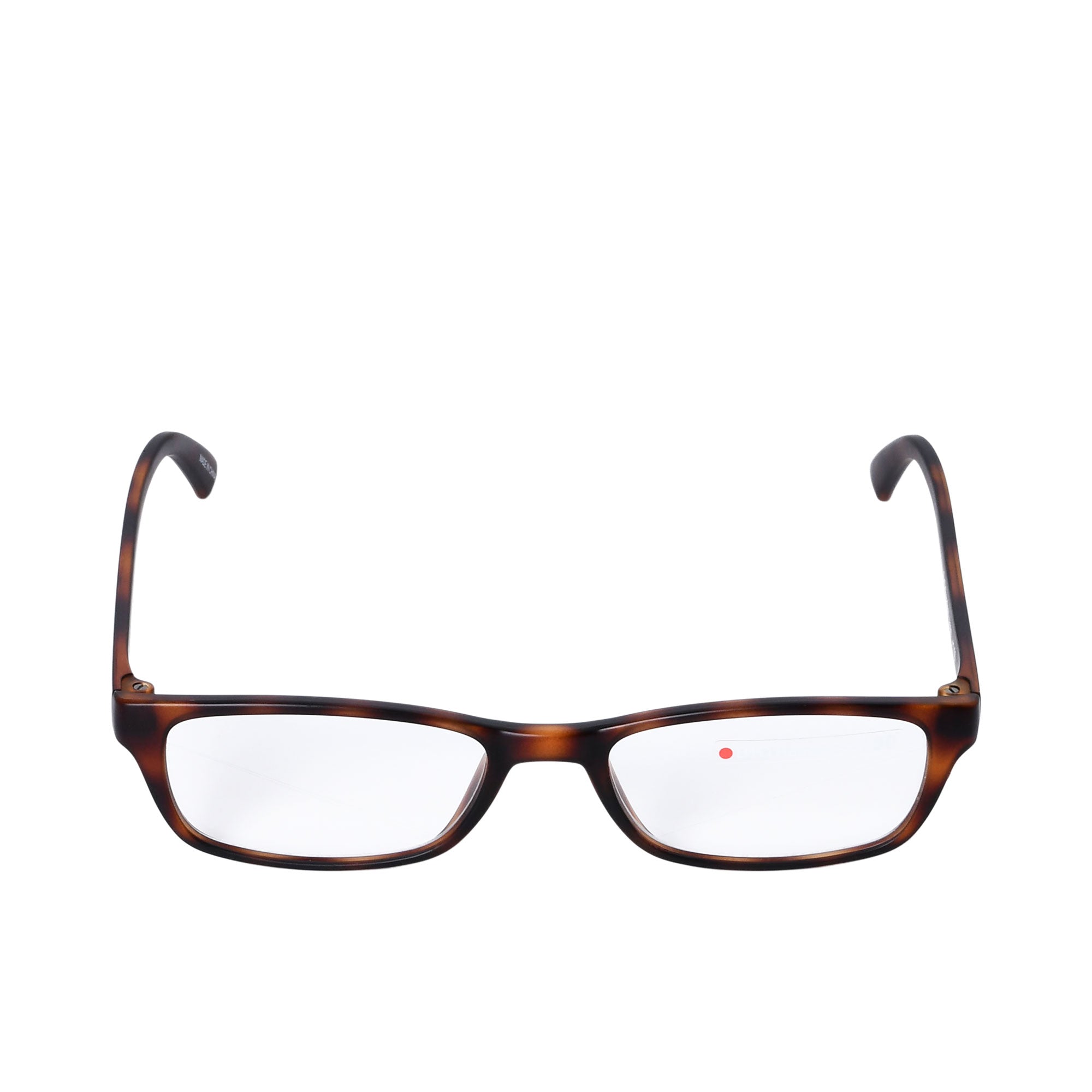 B+D Unisex Brown Tortoise Rectangular Reading Glasses with Clear Lenses — Now Online.