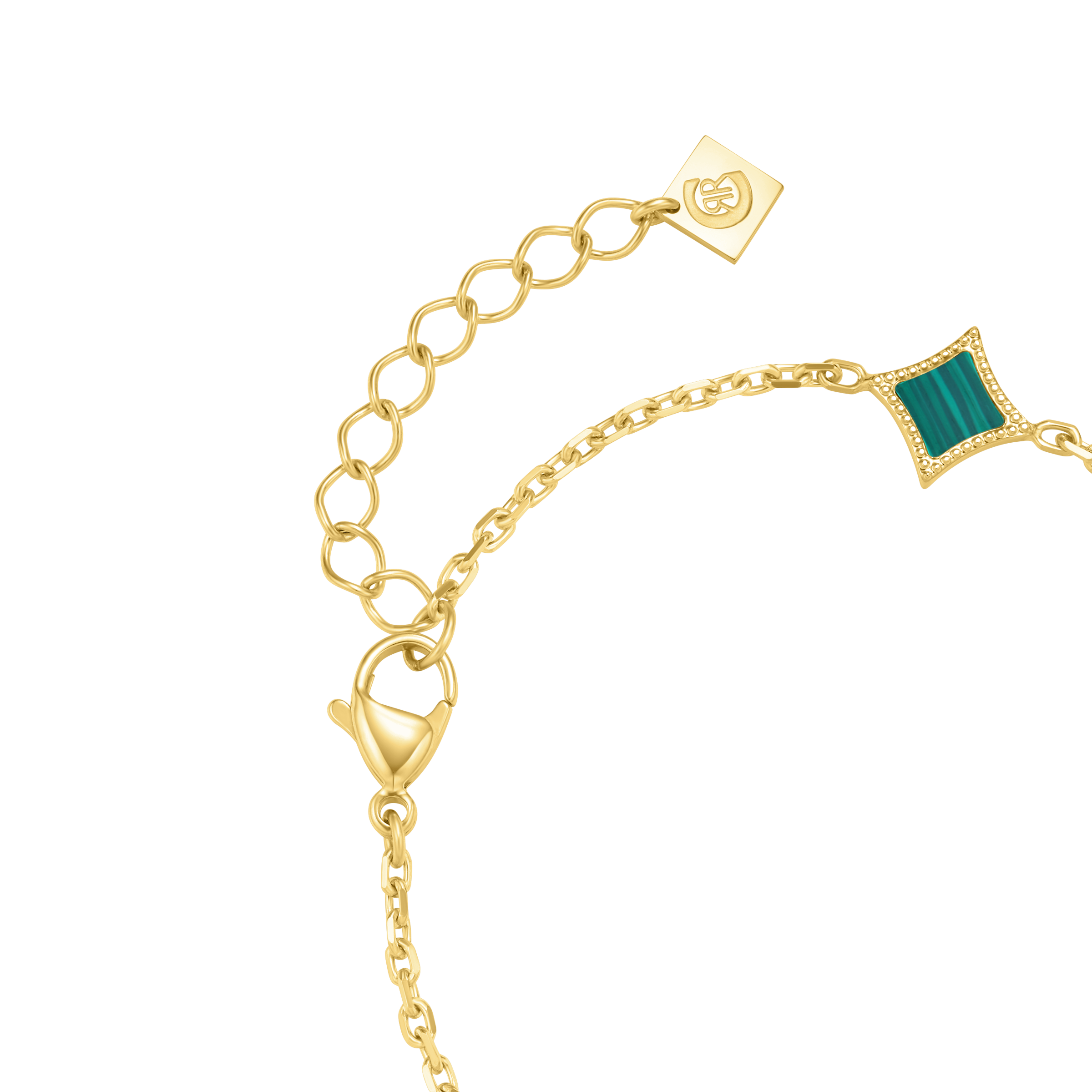 CERRUTI SILVIA GP MALACHITE MOTIF BRACELET