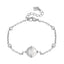 Cerruti Luciana Stainless Steel Bracelet with Center Round Motif