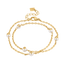 Cerruti Noemi Gold Plated Double Chain Bracelet