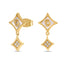 Cerruti Francesca Double C Logo Gold Plated Earrings