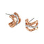 Buckley London Bayswater Hoops Earrings Rose Gold Rose Gold Two Tone O/S SS24