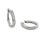 Buckley London Rhodium Pave And Polished Hoop Rhodium O/S SS24