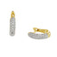 Buckley London Two-Tone Cluster Hoop Earrings Gold