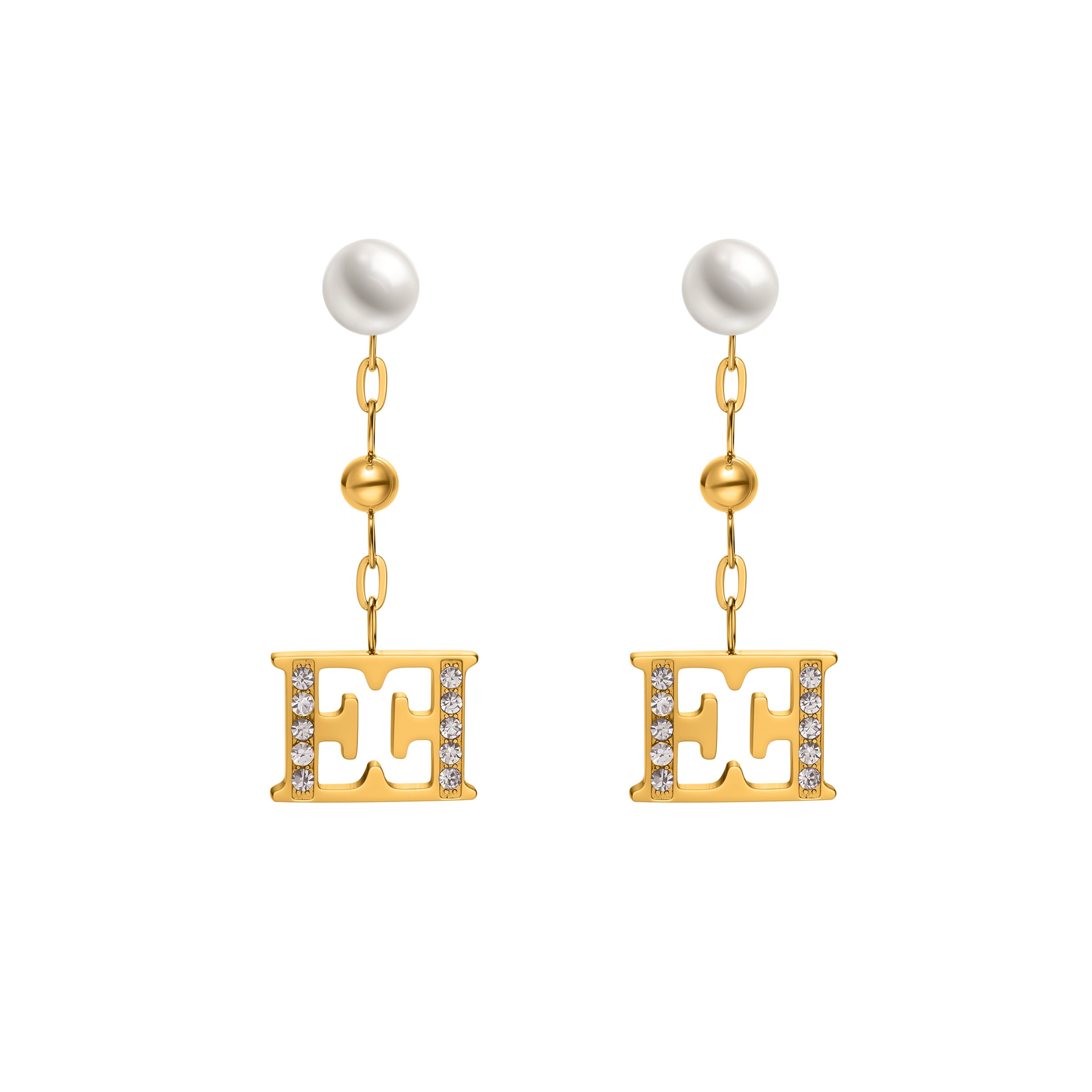 FLORENCE GP BEADS LOGO AND PEARLS ER