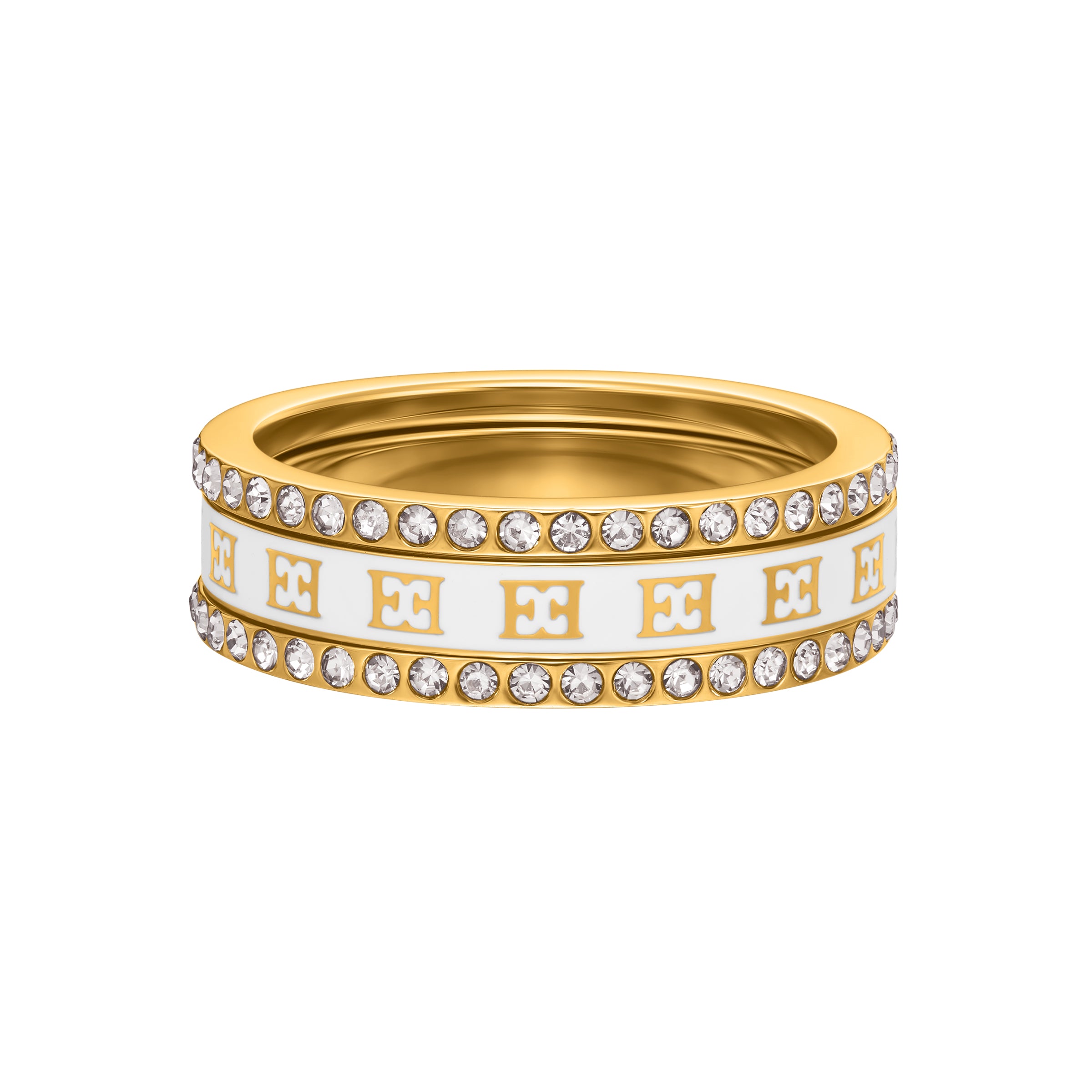 MOP RING WITH ESCADA LOGO 56
