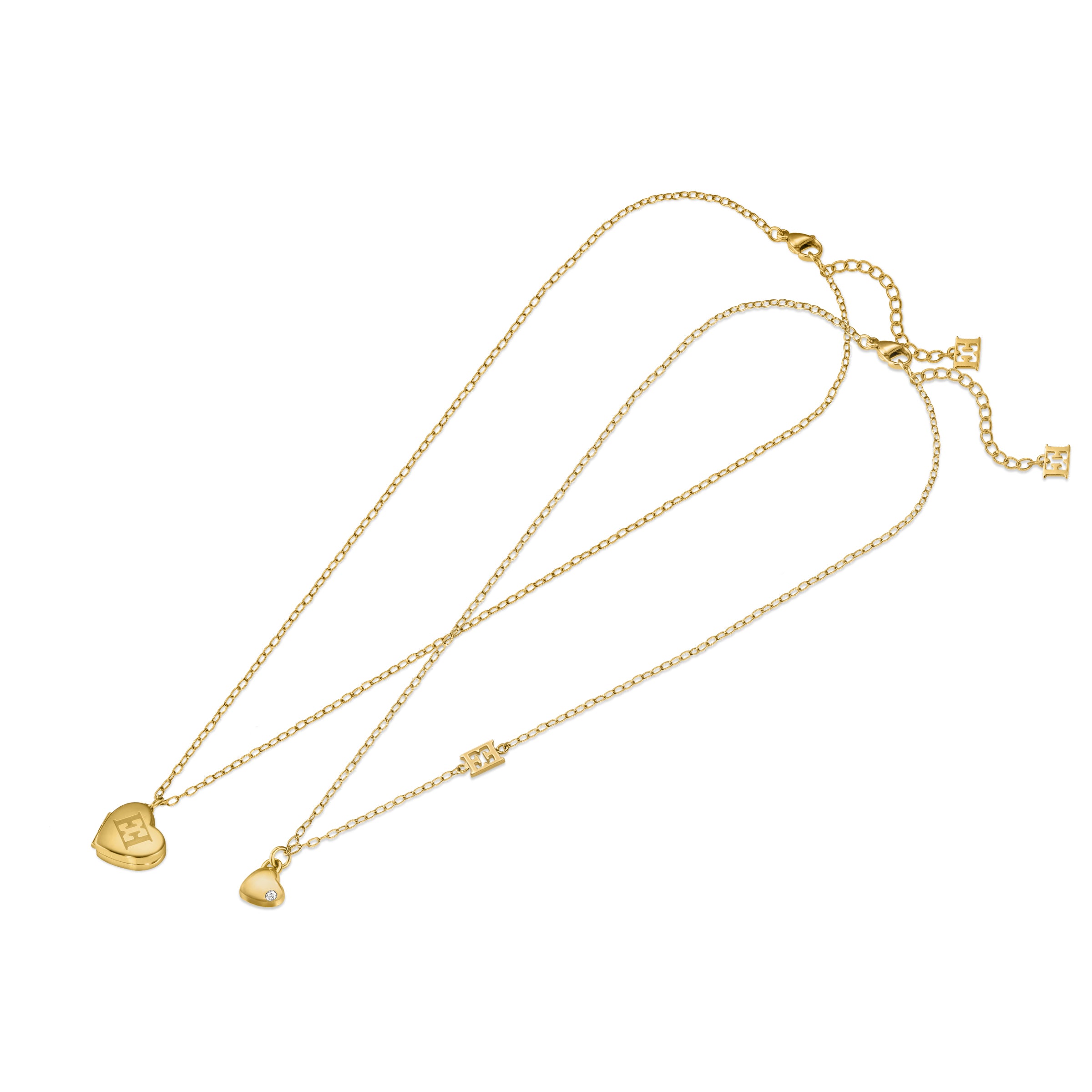 escada elle Heart Motif Mom & Me Necklace