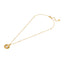 ESCADA NAOMI ROUND LOGO CUTOUT WITH MOP NECKLACE