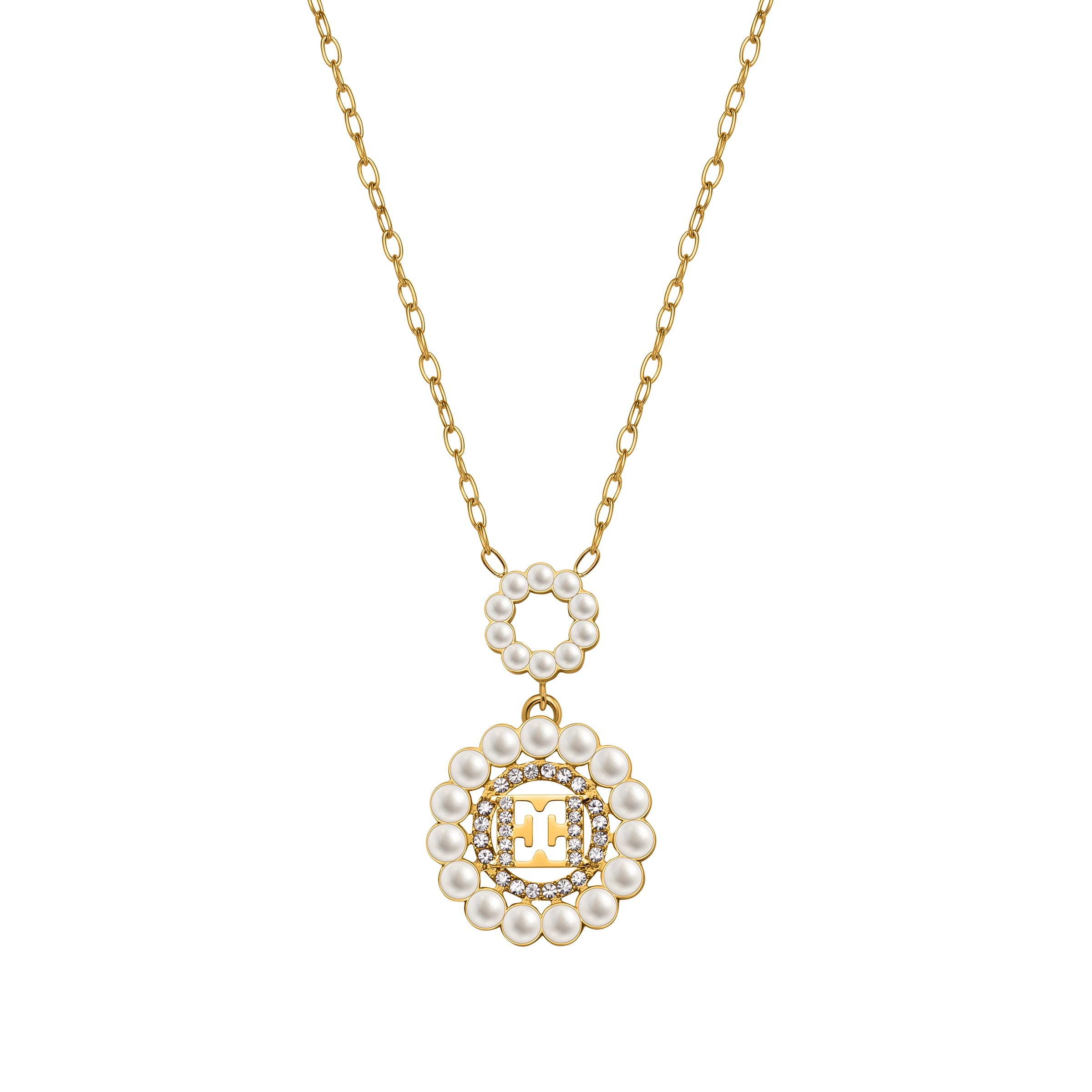 Escada Clara Round Pearls Ring CNT NETLACE