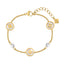 Guy Laroche Gisèle Gold-Plated Bracelet with Mother of Pearl & Pearls
