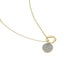 Buckley London Petite Double Pave Set Pendant Gold