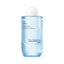 Clear cylindrical bottle of Isntree Ultra-Low Molecular Hyaluronic Acid Toner with light blue liquid and a white spherical ca