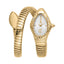 Just Cavalli Women's Gold Snake Watch with Silver Textured Dial and crystal accents — Shop the Latest Online.