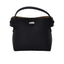 Karisma structured leather top handle bag with metal turn-lock closure