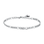 Luca Barra men’s silver steel bracelet with a sleek and minimalist design, now available online