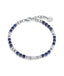 Luca Barra men’s steel bracelet featuring natural blue lapis stones, modern and stylish design, available now at Paris Gallery Qatar