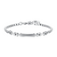 Luca Barra men’s steel bracelet in silver featuring a plate and decorative elements, modern masculine design, Find Online Today