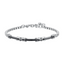 Luca Barra men’s bracelet in steel featuring black ceramic elements, modern and stylish design, Shop Online Today
