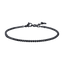 Luca Barra men’s black steel tennis bracelet with black zirconia stones, modern luxury design – Shop Online at Paris Gallery Qatar