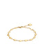 Luca Barra women’s IP gold steel bracelet with heart motifs, elegant design. Shop the Latest online