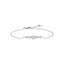 Luca Barra women’s steel bracelet with pink heart and white crystals, Available Now Online
