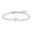 Luca Barra women’s steel bracelet with white synthetic pearls and heart detail, Now Available Online