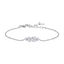 Luca Barra women’s steel bracelet with white zirconia crystals, elegant minimalist jewelry design, Find Online Today
