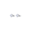 Luca Barra women’s steel earrings with white crystals 7mm — Order Online Today.