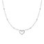 Luca Barra women’s steel heart necklace with zircon — Available for Online Purchase