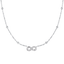 Luca Barra women’s steel infinity necklace with white zircon – Shop the Latest Online