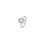 Luca Barra women's steel ring with crystals and pink zircon, available for online purchase