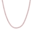 Luca Barra women’s steel tennis necklace with pink crystals, elegant jewelry design, Order Online Today