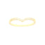 Maison Gioielli Firenze women's gold-plated sterling silver arrow ring with sparkling zircon stones