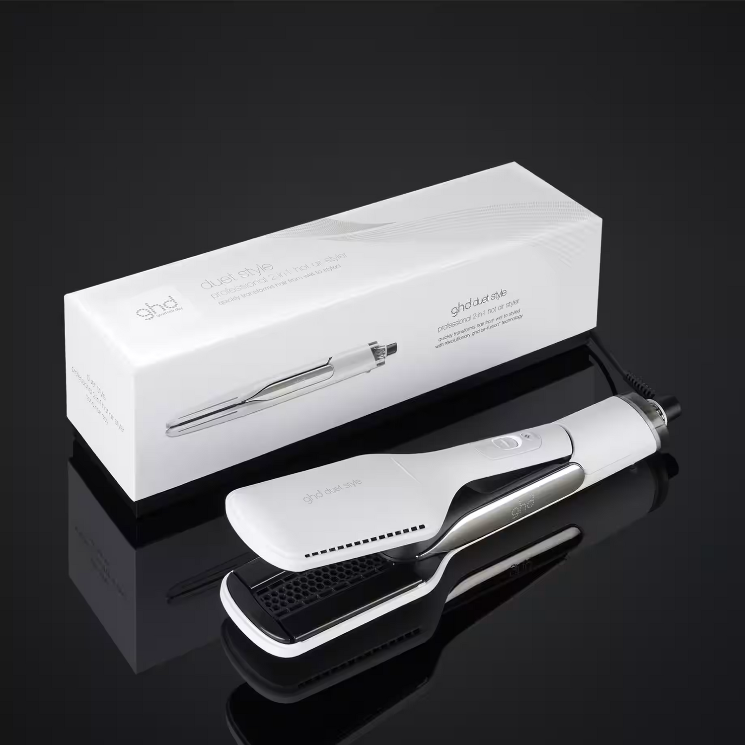 NEW GHD Duet Style Hot Air Styler in White