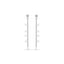 Luca Barra Ladies Steel Earrings with Triangles