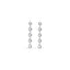 Luca Barra Ladies steel earrings with White crystals