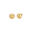 Luca Barra Ladies 16mm Teardrop Earrings in IP Gold Steel