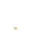Single gold-toned steel butterfly stud earring with white zircon wings and screw-back closure.
