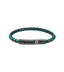 Police Modish Gunmetal and Stainless Steel Bracelet with Olive Green and Black Leather Straps