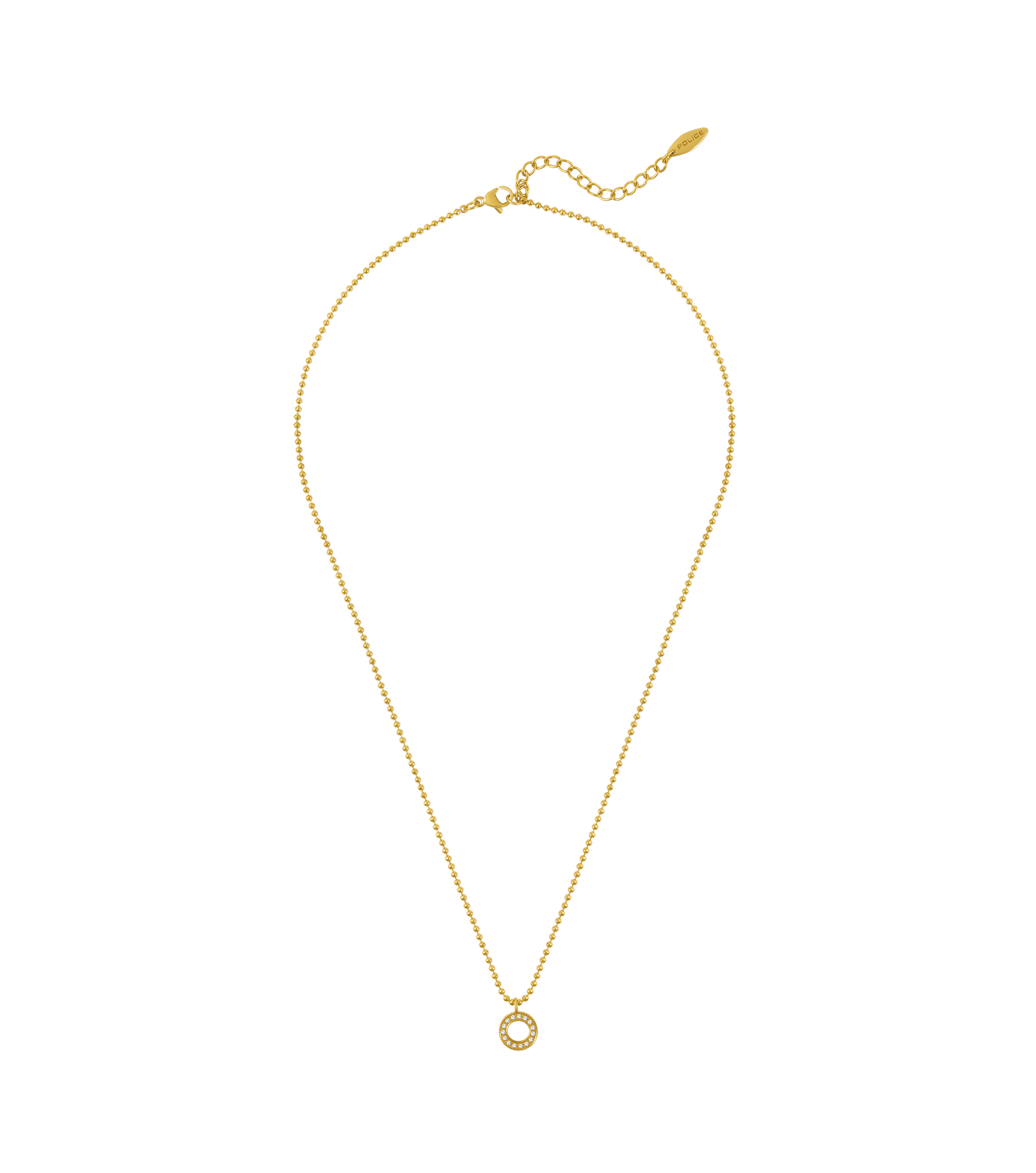 Police Cocoa Crystal Necklace