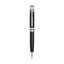 Police Black Pen with Stainless Steel Trim, Elegant Design