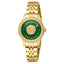 Roberto Cavalli by Franck Muller ladies green mother of pearl dial gold-tone watch available online at Paris Gallery Qatar