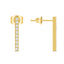 Police Medellin Crystals Sleek Drop Earrings