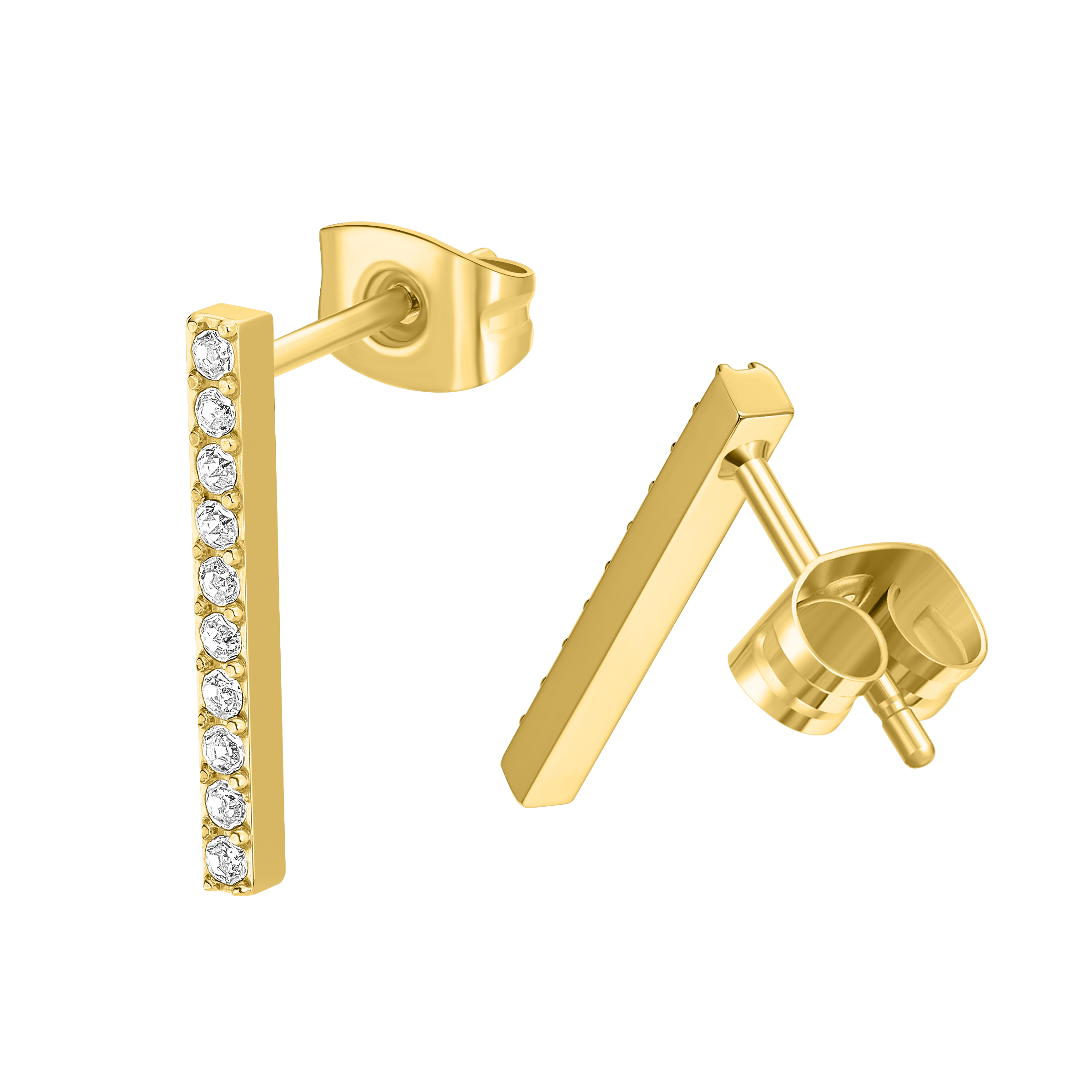 Police Medellin Crystals Sleek Drop Earrings