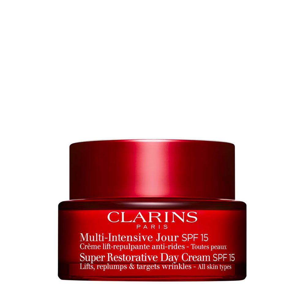 كلارنس كريم نهاري فائق الترميم بعامل وقاية من الشمس SPF15، 50 مل